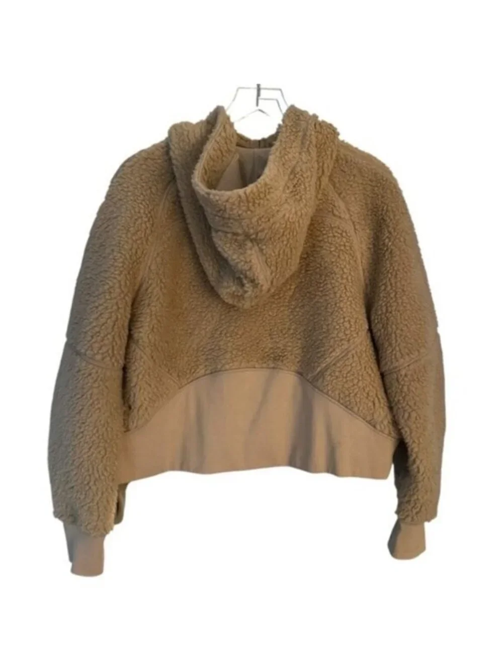 Lululemon Athletica | Tan Sherpa Oversized Scuba Hoodie Size M/L